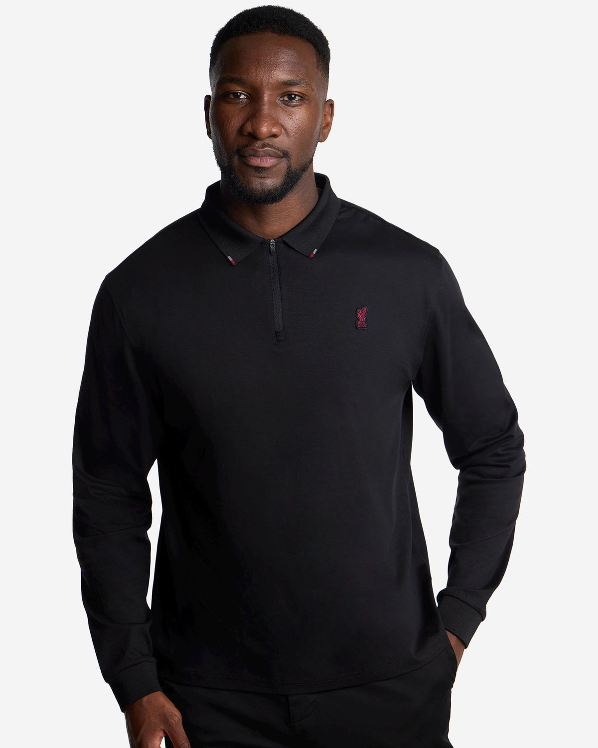 LFC Firma Long Sleeve Polo Black