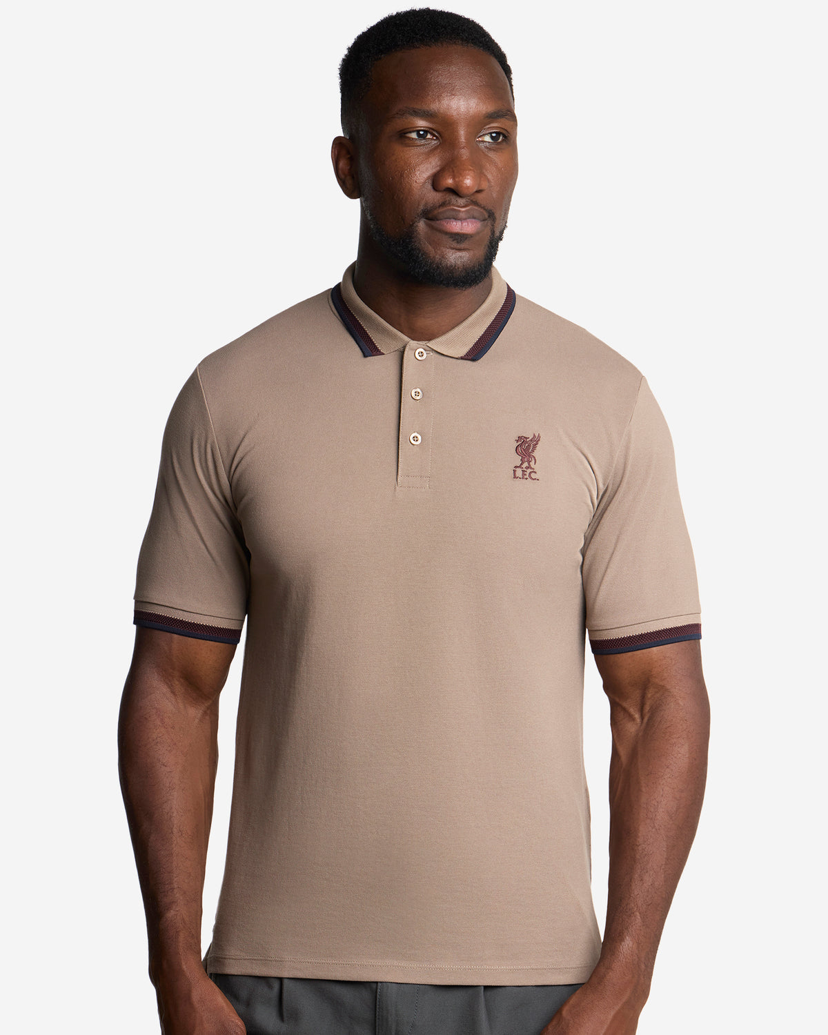 LFC Mens Lifestyle Short Sleeve Polo Brown