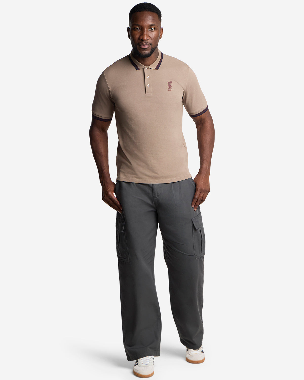 LFC Mens Lifestyle Short Sleeve Polo Brown
