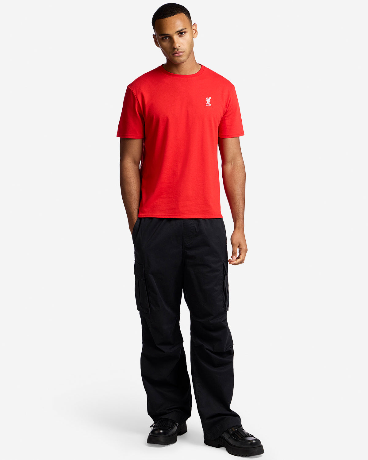 LFC Liverbird Embroidered Tee Red