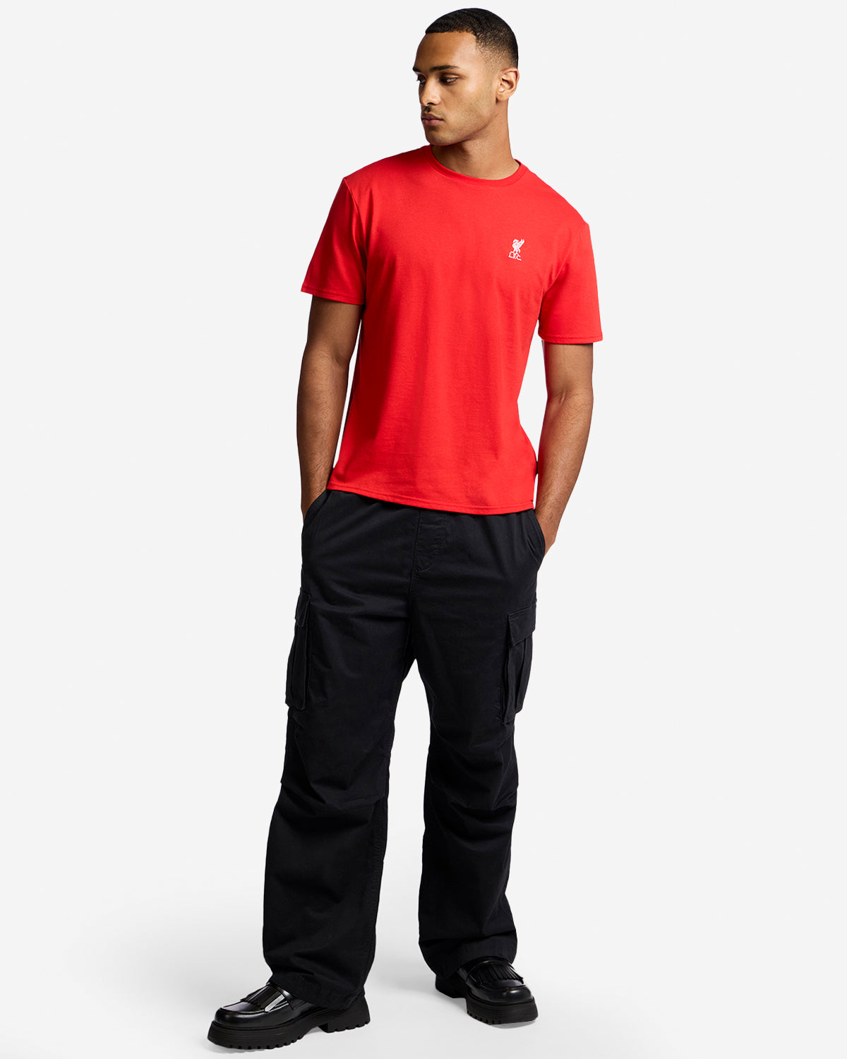 LFC Liverbird Embroidered Tee Red