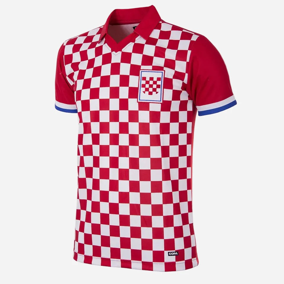 Croatia 1990 Retro Football Shirt Red