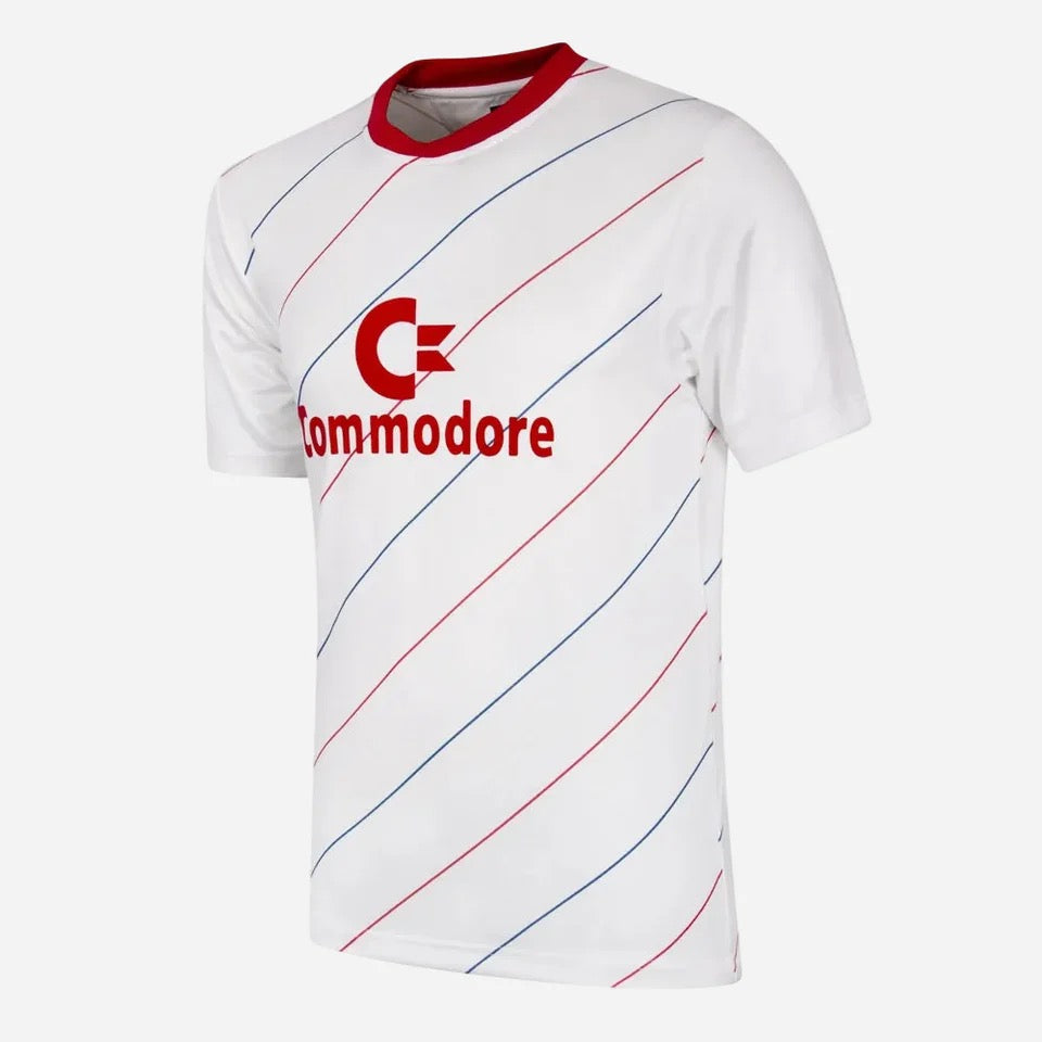 FC Bayern Munchen 1985 - 86 Retro Football Shirt White