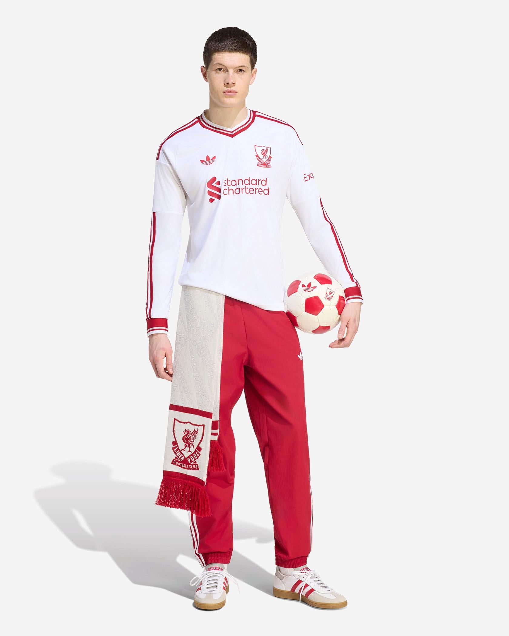 LFC Adidas Away Jersey Long Sleeve White