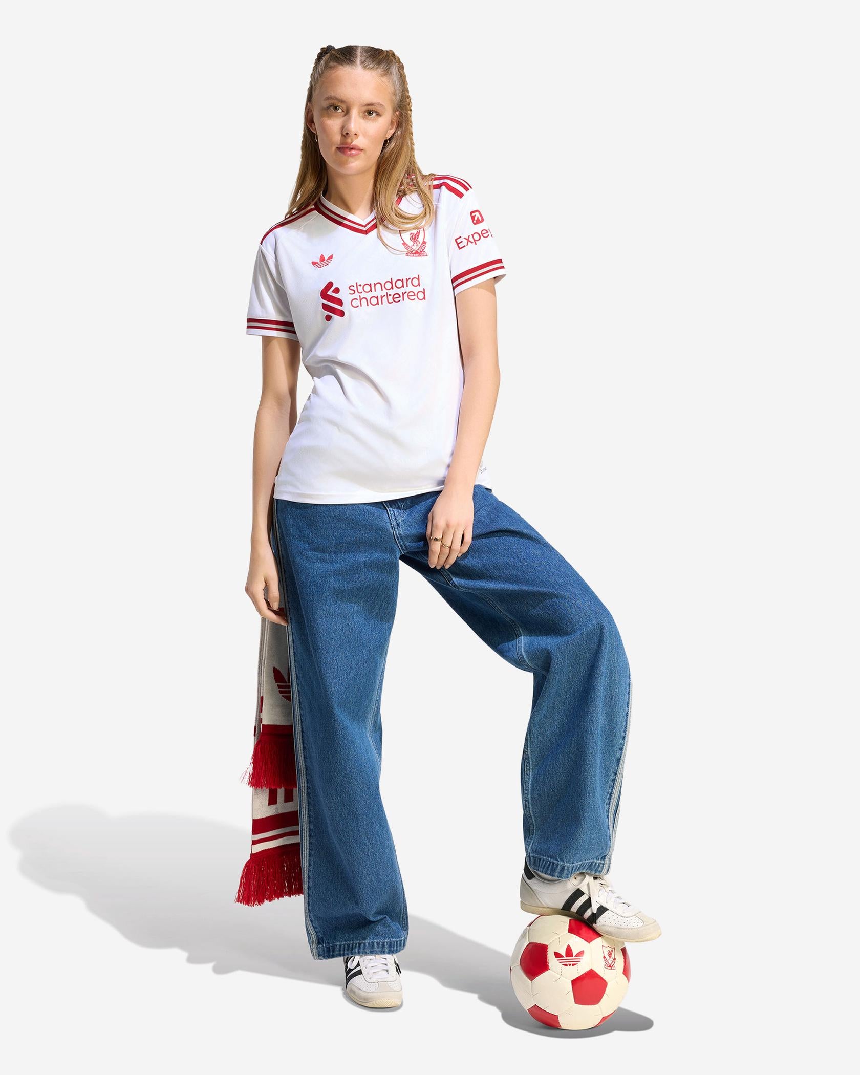 LFC Adidas Away Jersey Womens White
