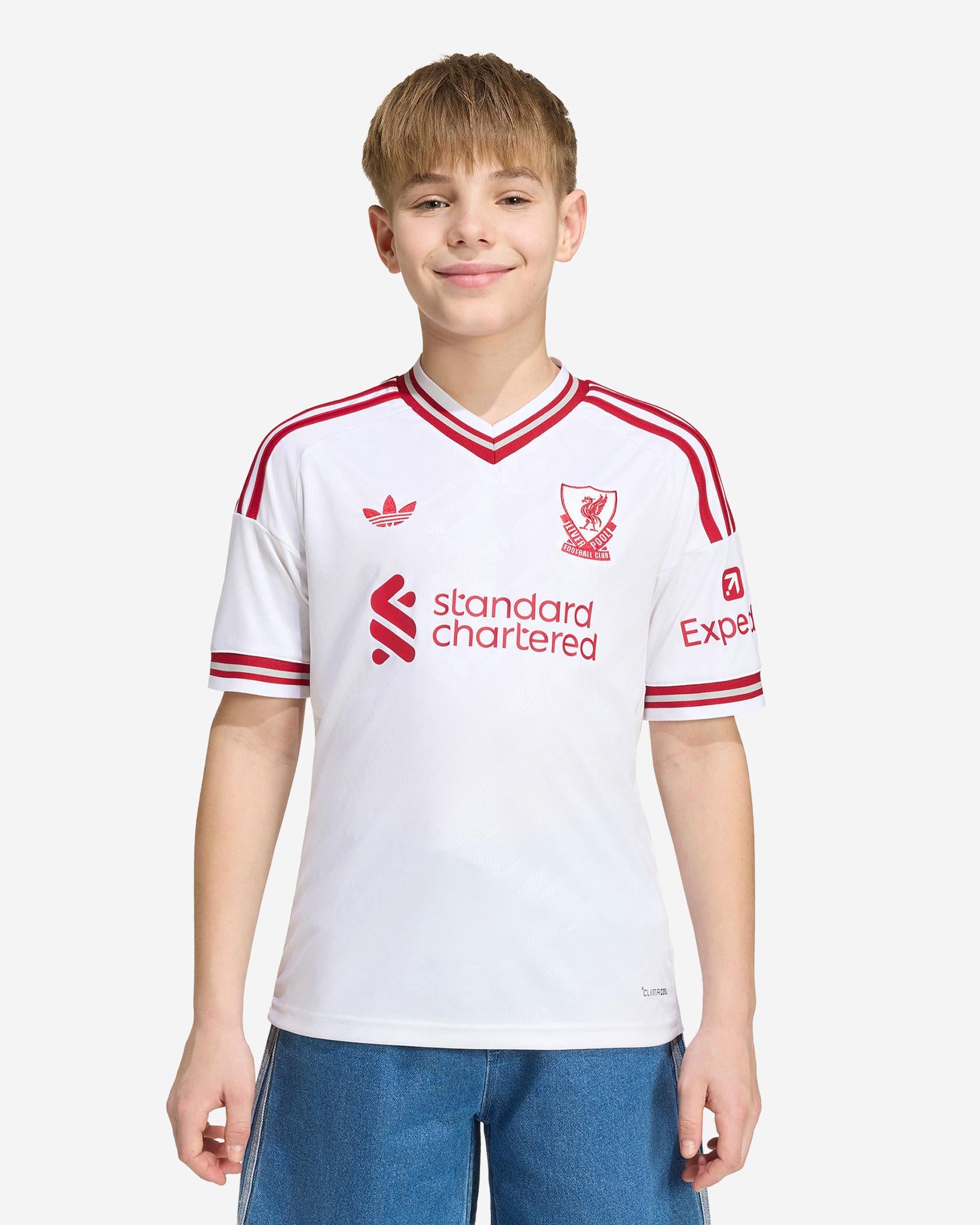 LFC Adidas Away Jersey Kids White