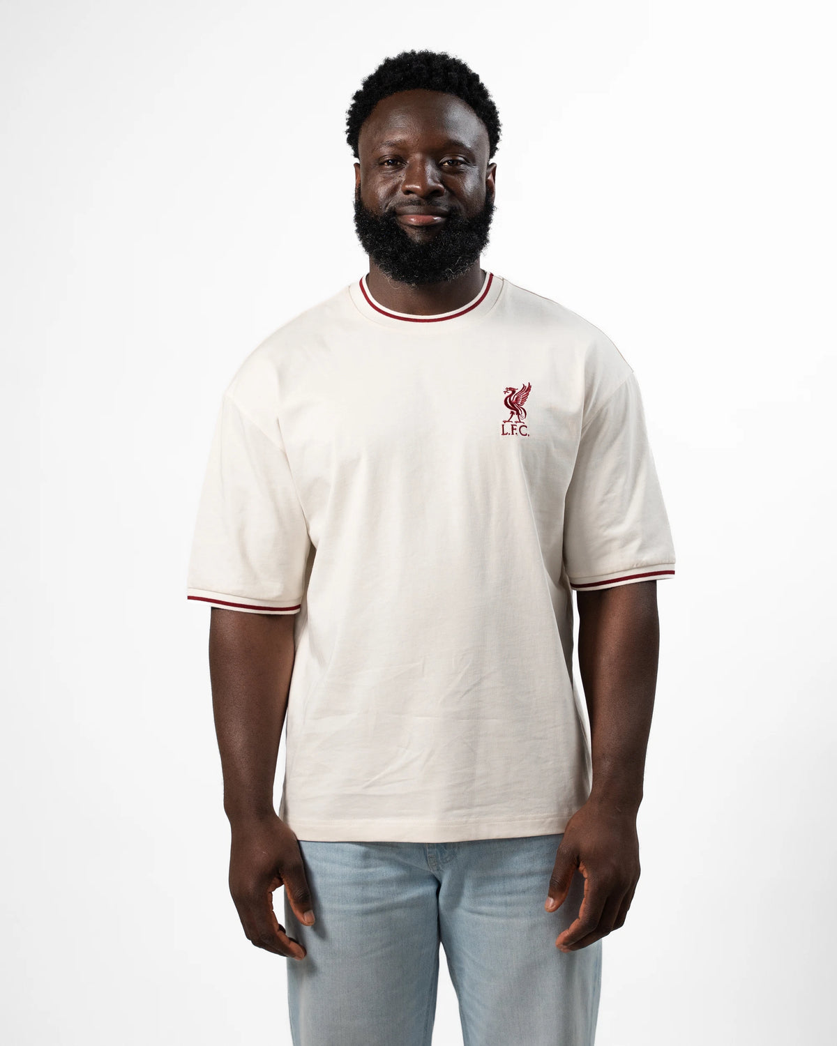 Liverpool Relaxed Crew Tee Ecru