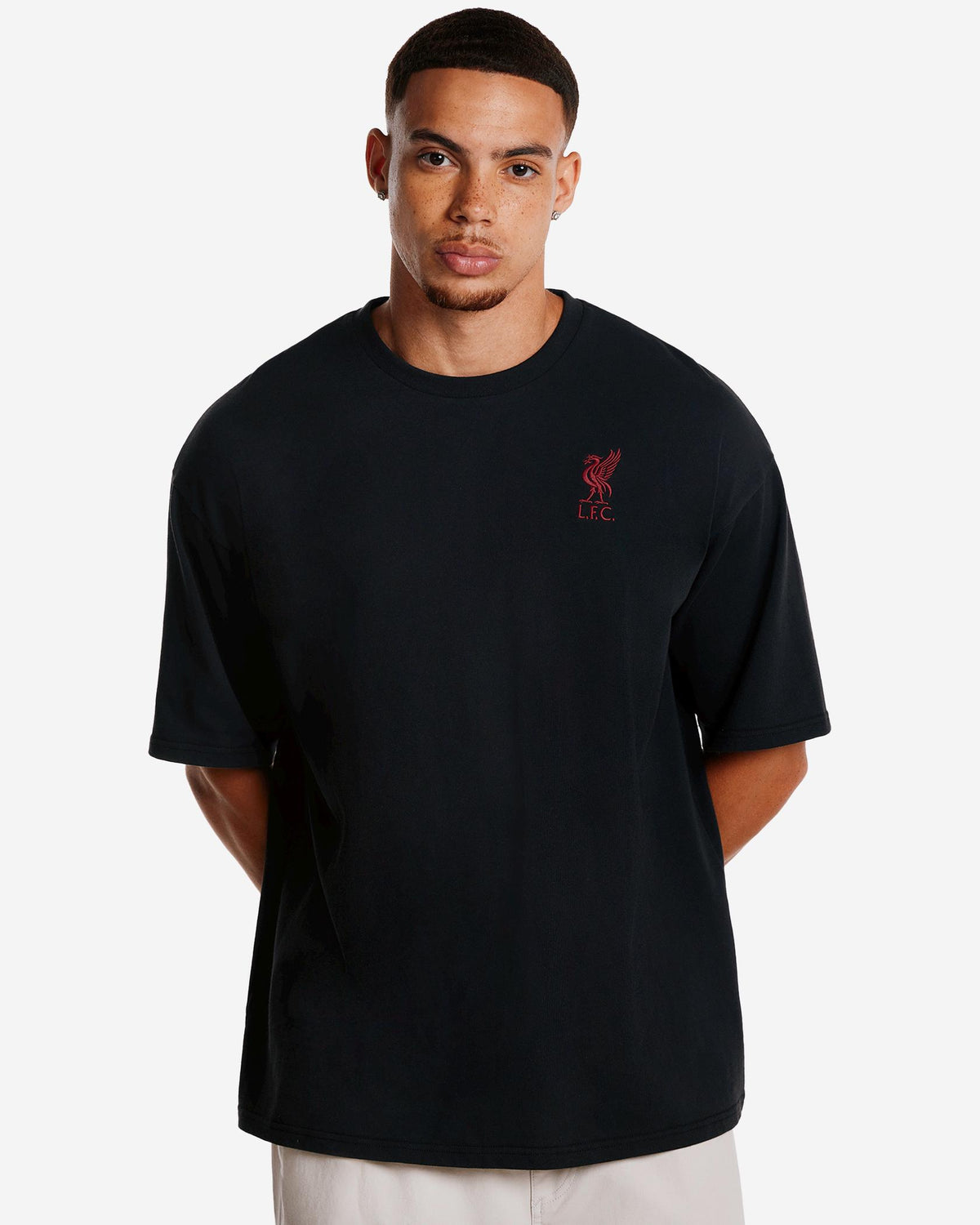 LFC Oversized YNWA Toggle Sweat Grey