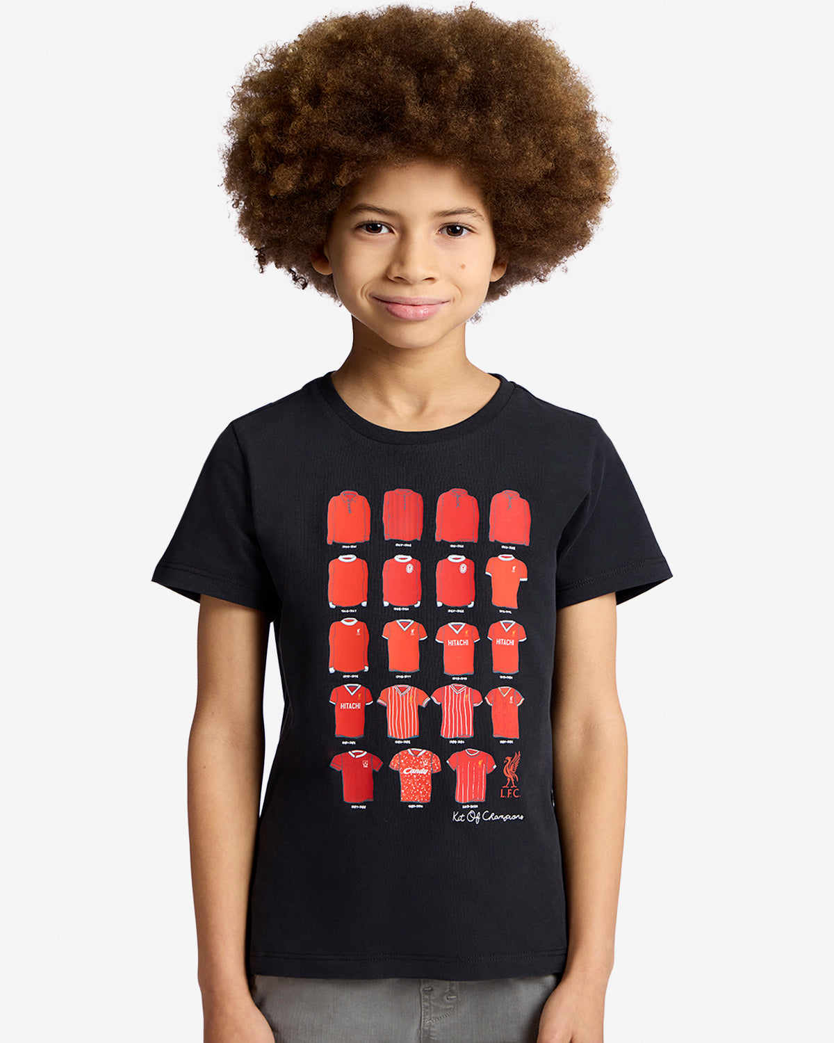LFC Junior Retro Kit Of Champions Tee Black