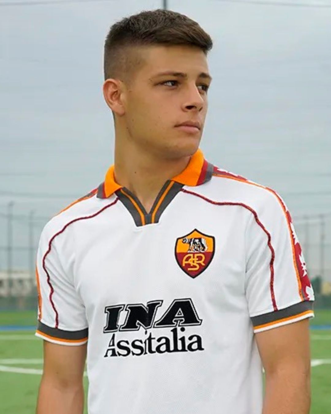 AS Roma 1998 - 99 Away Retro Football Shirt White