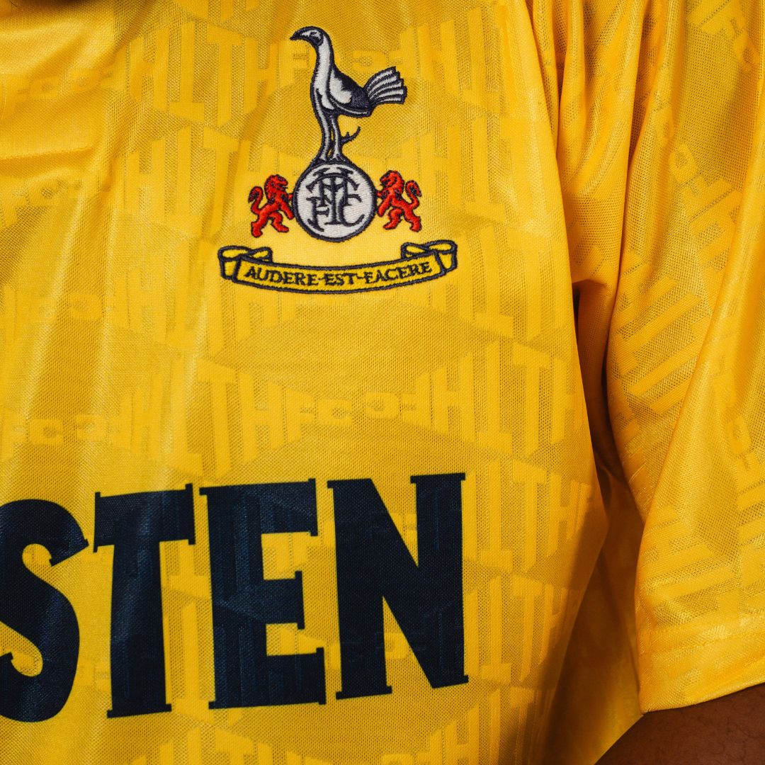 Spurs Retro 1992 Away Shirt Yellow