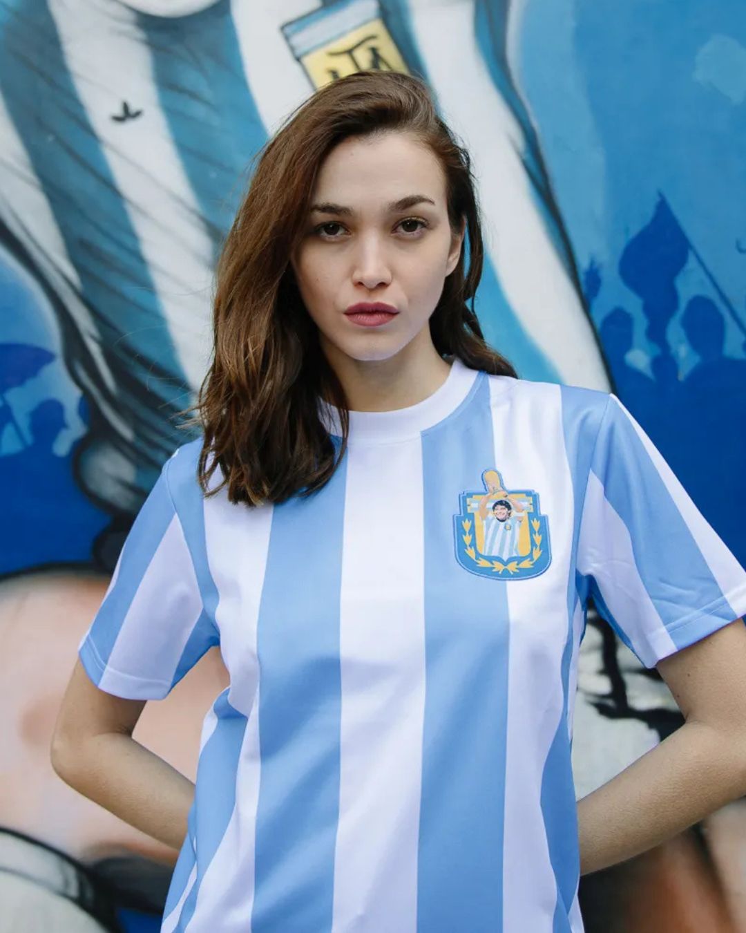 Maradona X COPA Argentina 1986 Retro Football Shirt White