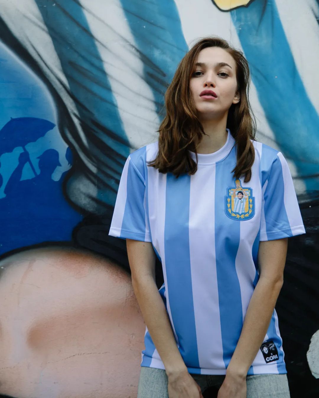 Maradona X COPA Argentina 1986 Retro Football Shirt White