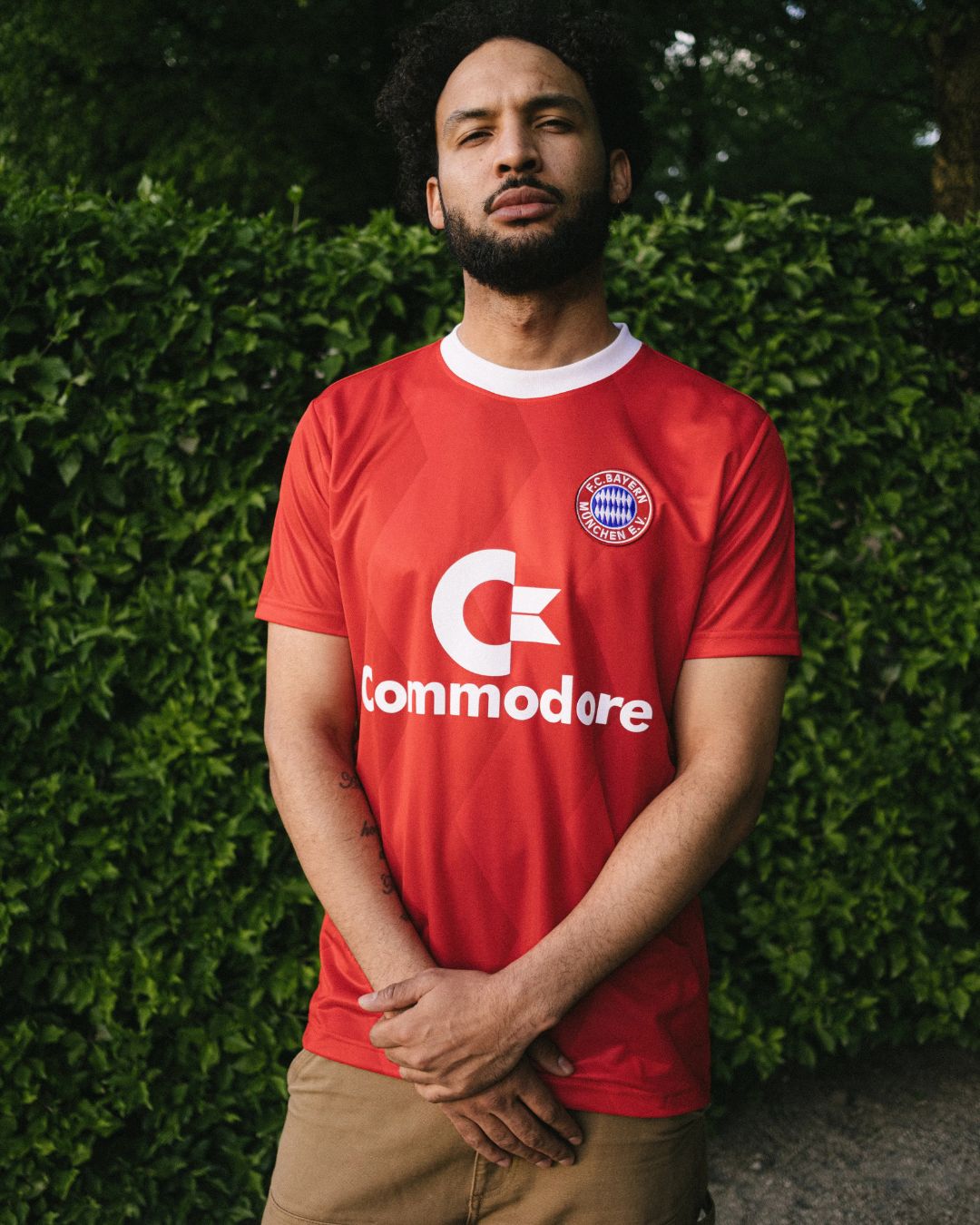 FC Bayern Munchen 1988 - 89 Retro Football Shirt Red