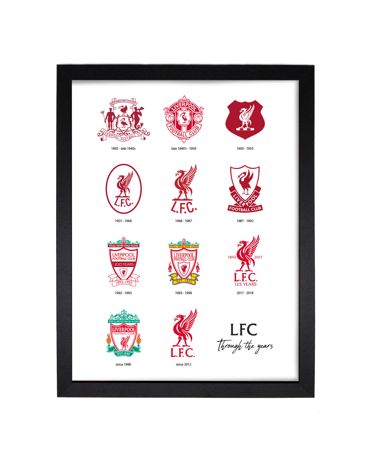 LFC LFC Crest History Print Multi Coloured