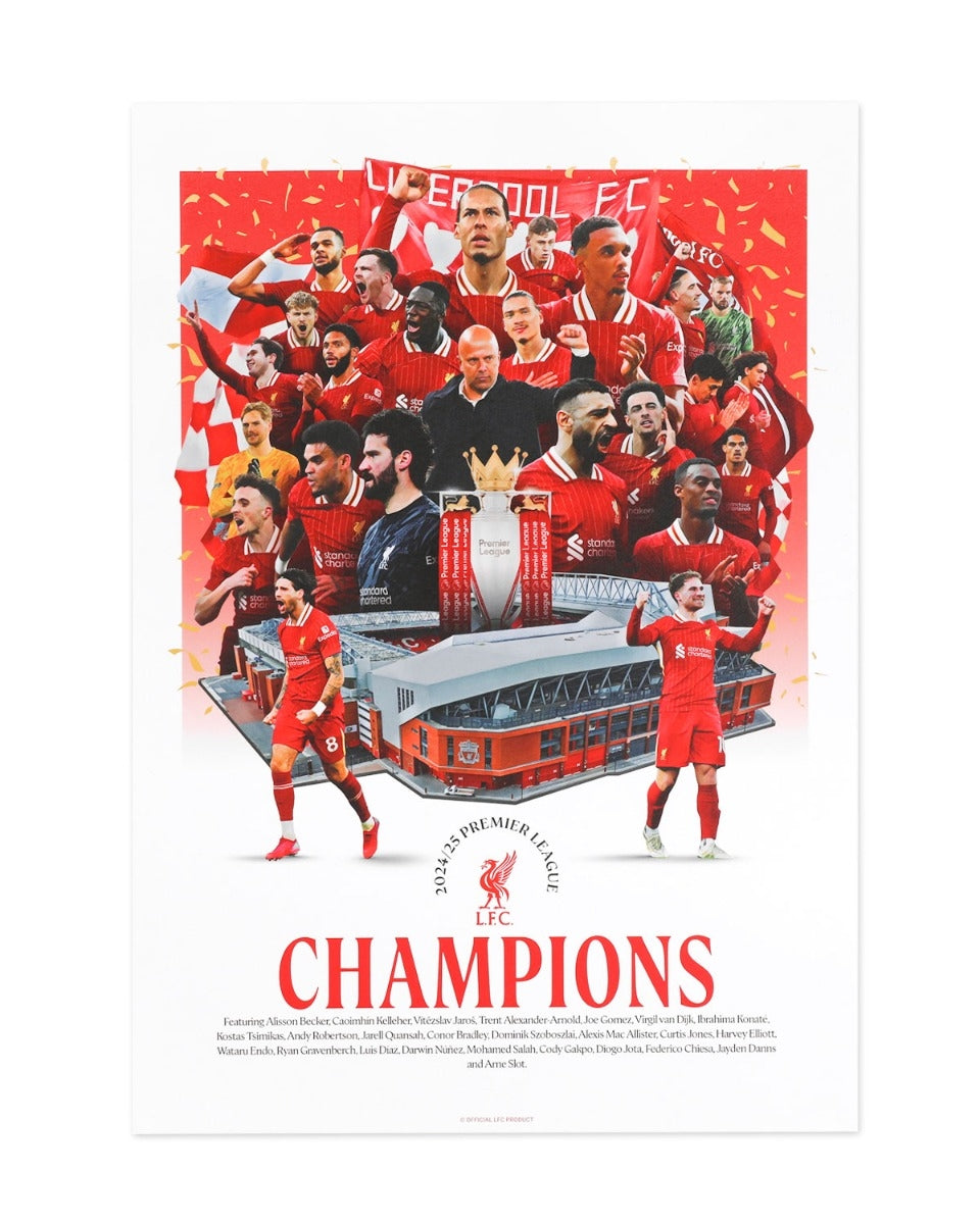 LFC Champions Limited Edition Print Multi Coloured