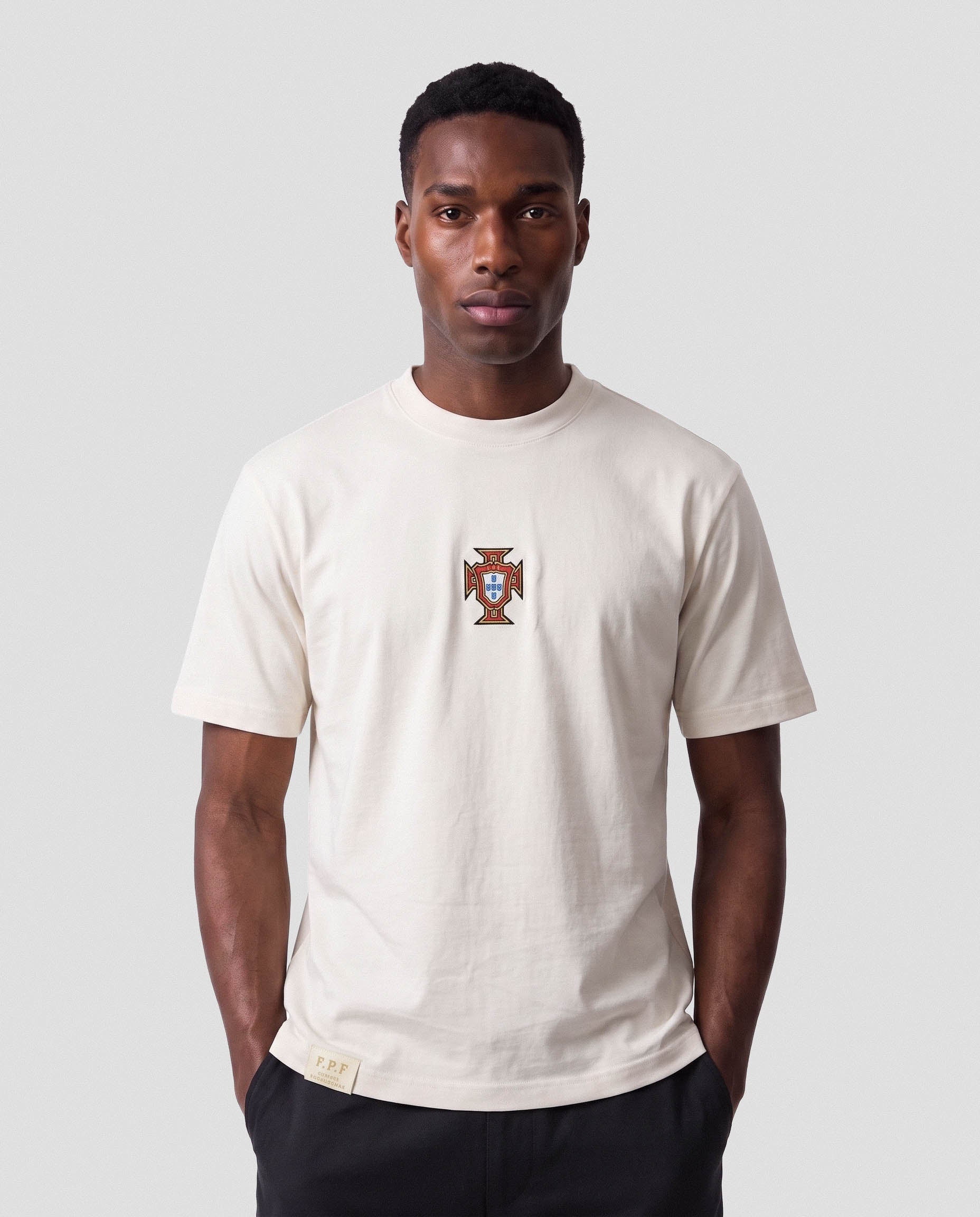 Portugal Legacy Relaxed Crew Tee White